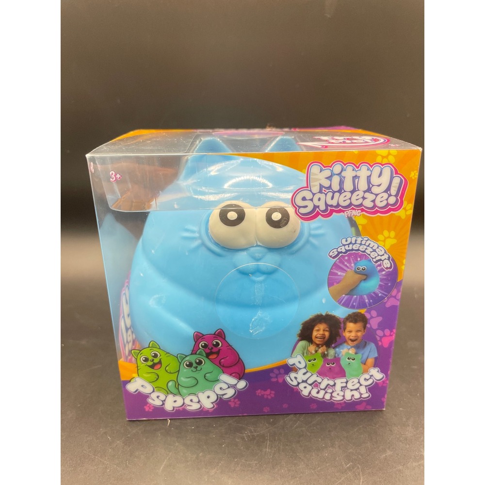 Kitty Squeeze PPNC Light Blue Cat Squishy Sensory Fidget Toy New in Box